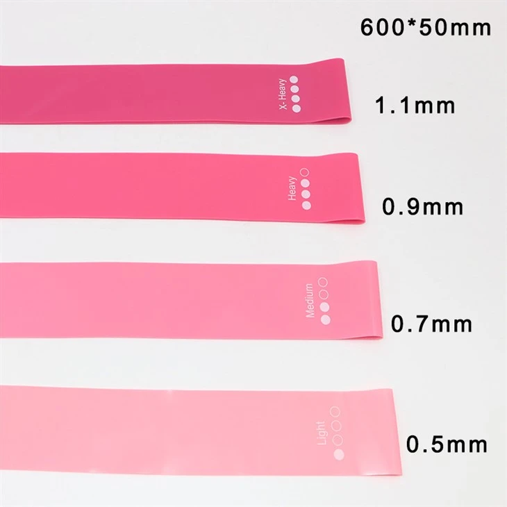 Pink Gradient Resistance Bands Set best