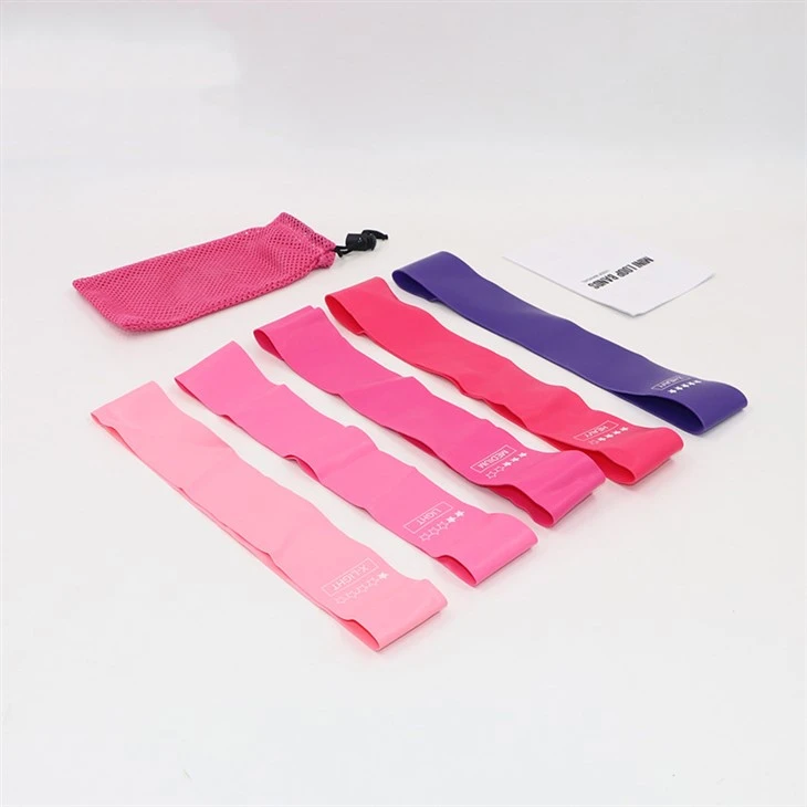 Pink Gradient Resistance Bands Set suppliers